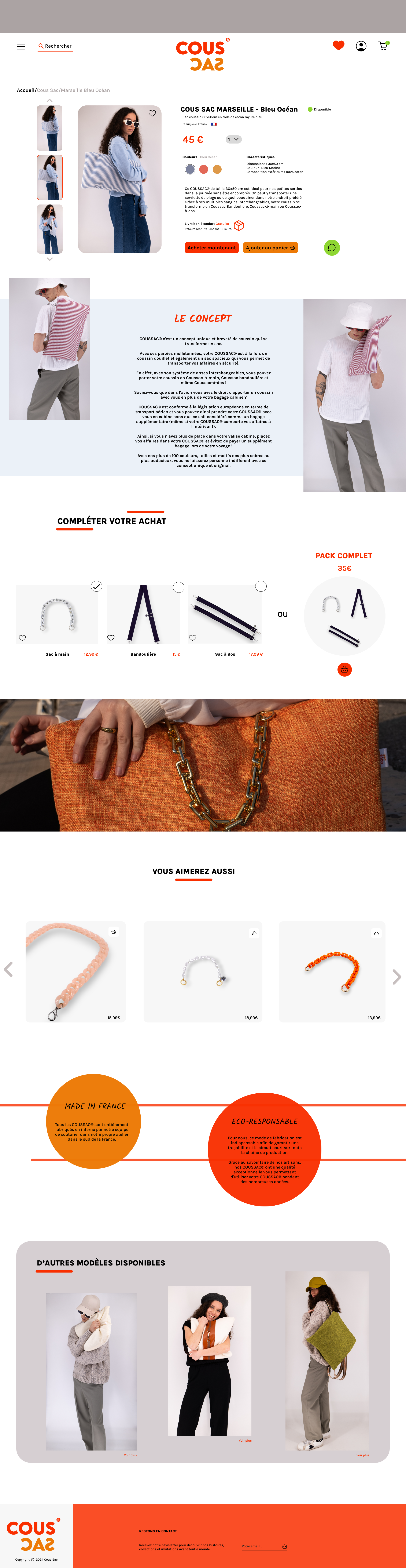 Image de Site web Cous Sac